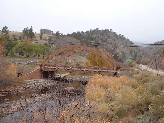 Wooden bridge on the way home