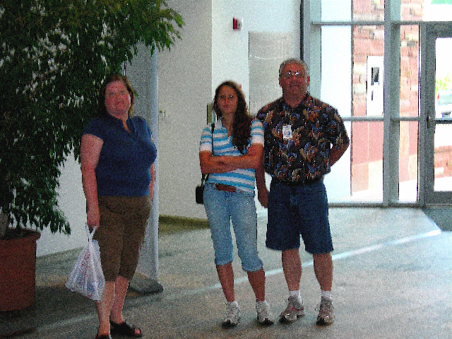 Visitors to the facility