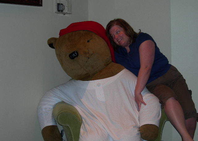 Sleepytime bear and Kim