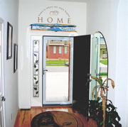 Fully decorated entrance