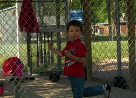 Austin enjoying the game