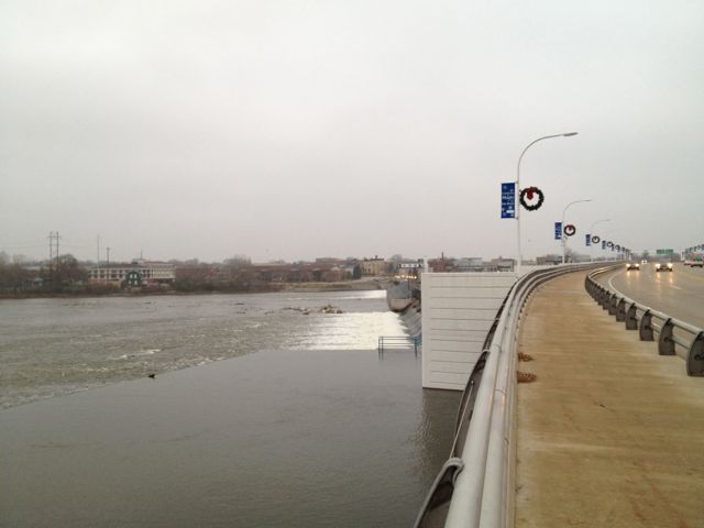 Crossing the bridge